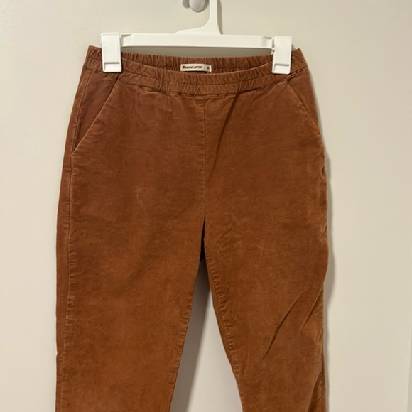 Marine Layer Corduroy Brown Pants Fall Academia Academic Size XS - Picture 1 of 5